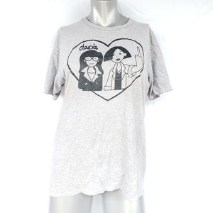 Daria & Jane Flipping Off Gray Shirt